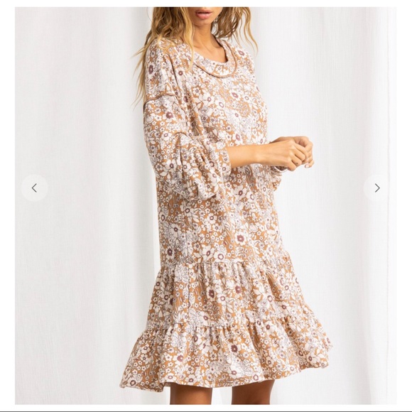 Bohemian chic Floral print tiered dress - Picture 5 of 5